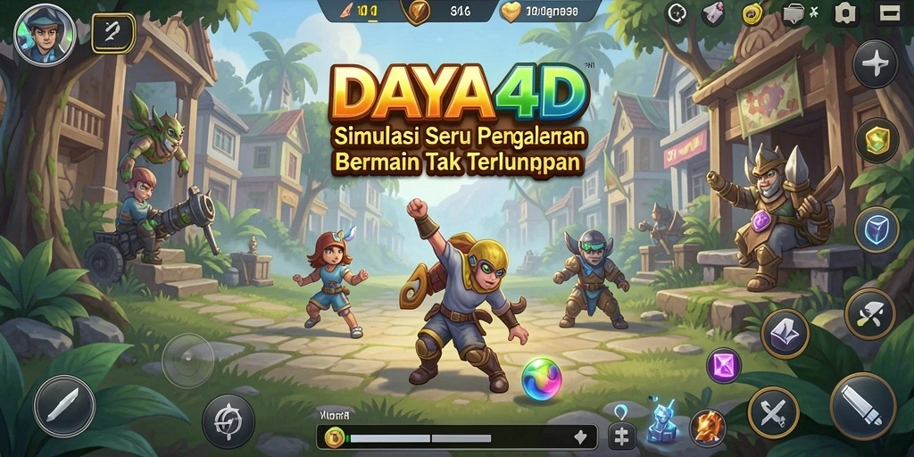 Tampilan gameplay DAYA4D yang menarik dengan grafis memukau.