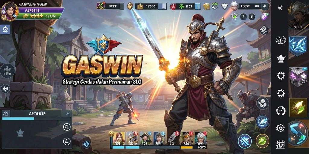 Tampilan menakjubkan dari gameplay GASWIN yang penuh strategi.