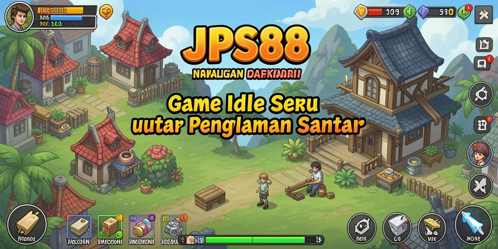 Gameplay JPS88 menampilkan aktivitas Idle yang menarik dan menyenangkan.