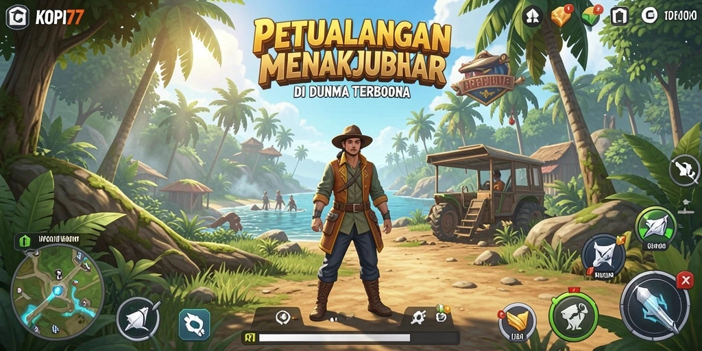 Tampilan menarik dari gameplay KOPI77 di dunia terbuka.
