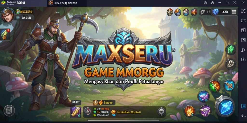 Gameplay menarik di dunia fantasi MAXSERU dengan grafik menawan.