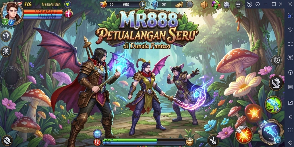Tampilan gameplay seru di dunia petualangan MR888.