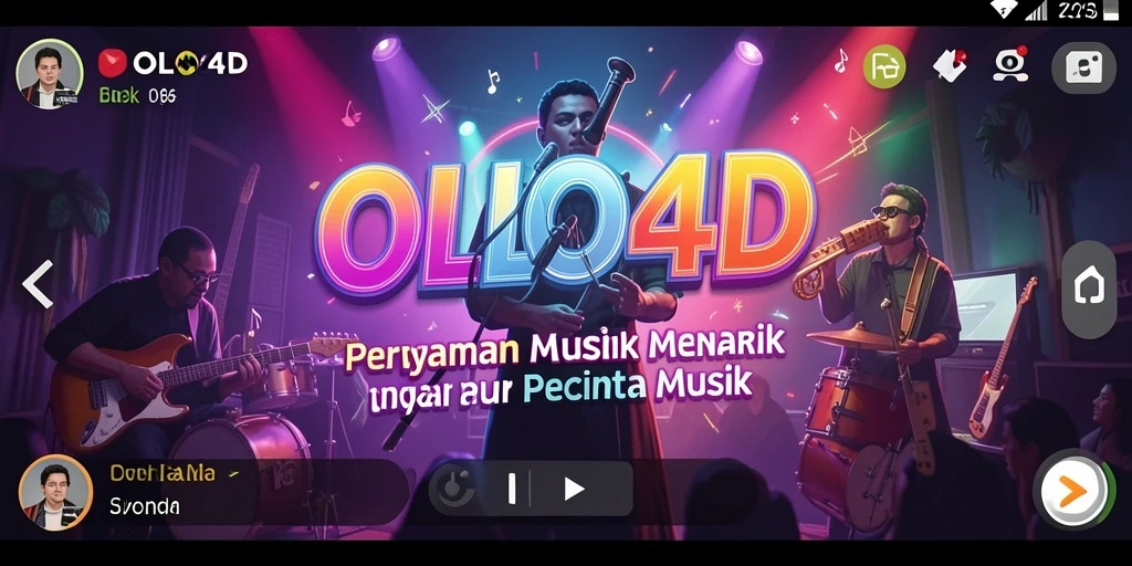 Screenshot dari gameplay OLLO4D yang menampilkan keseruan bermain musik.