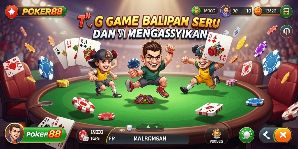 Gameplay POKER88 yang menegangkan dan penuh aksi balapan.