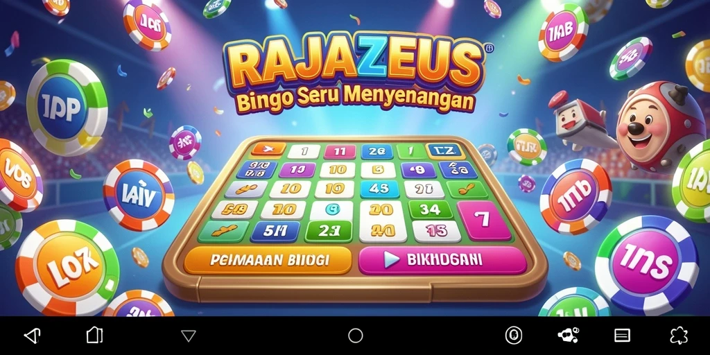 Tampilan gameplay Bingo yang menarik di RAJAZEUS.
