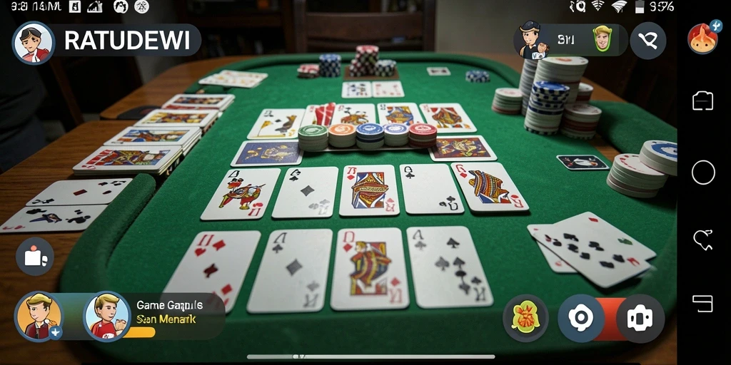 Screenshot gameplay seru permainan Gaple RATUDEWI.