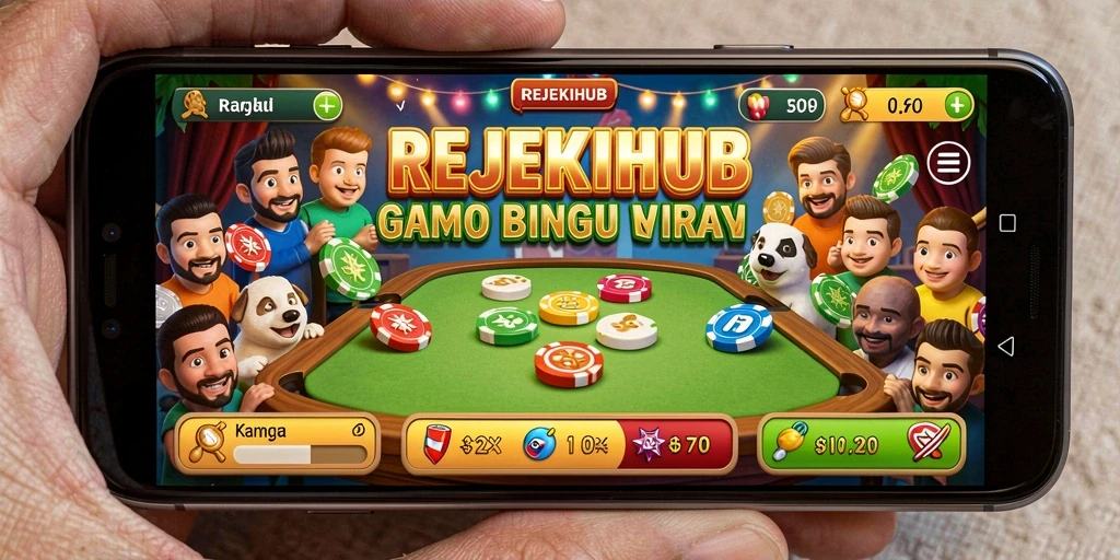 Screenshot gameplay seru dari REJEKIHUB yang menampilkan aksi Bingo