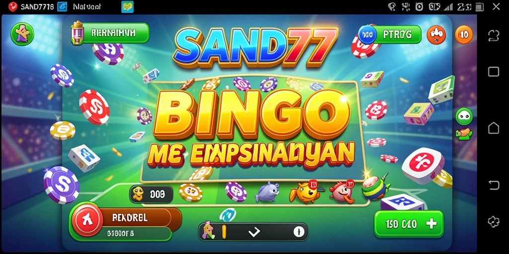 Tampilan permainan Bingo yang menarik dan dinamis di SAND77.